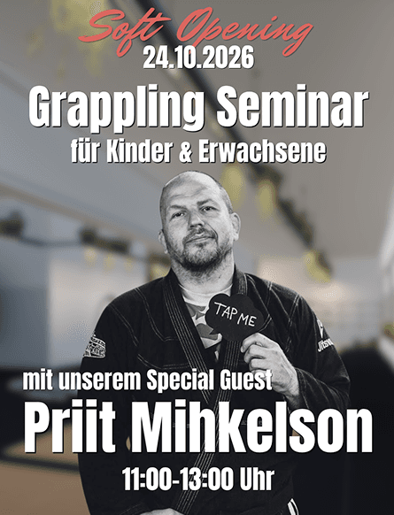 Grappling Seminar für Kinder & Erwachsene mit Special Guest Priit Mihkelson am 24.10.2026, 11:00–13:00 Uhr
